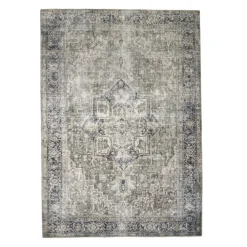 Teppich Vintage - Lugan Grün Grau