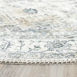 Teppich Vintage Rund - Lago Grau