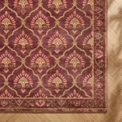 Teppich Vintage - Sage Grid Rot