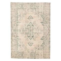 Teppich Vintage - Spring Ethnic Creme Grün