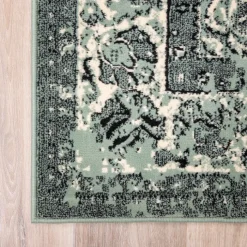 Teppich Vintage - Wonder Grün Schwarz
