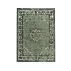 Teppich Vintage - Wonder Grün Schwarz