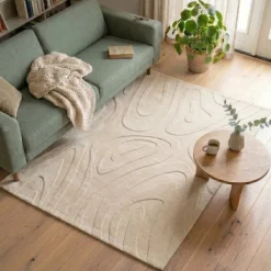 Teppich Wohnzimmer - Charm Shapes Beige