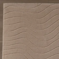 Teppich Wohnzimmer - Charm Waves Beige