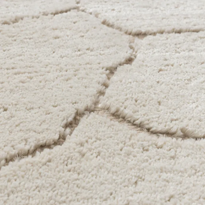 Teppich Wohnzimmer - Yune Stone Creme