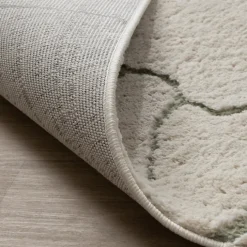 Teppich Wohnzimmer - Yune Stone Creme Grün