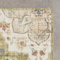 Vintage Gartenteppich - Santo Mandala Grün
