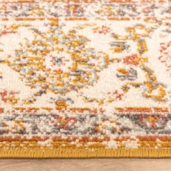 Vintage Teppich - Thirza Medaillon Ockergelb Bunt