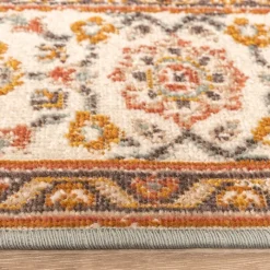 Vintage Teppich - Thirza Medaillon Hellblau Bunt