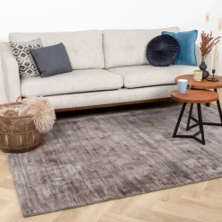 Viskose Teppich - Pearl Grau