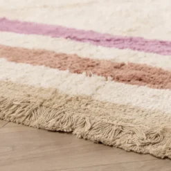 Waschbarer Kinderteppich - Milo Rosa