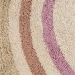 Waschbarer Kinderteppich Oval - Milo Rosa