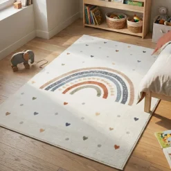 Waschbarer Kinderteppich - Ravi Rainbow Bunt
