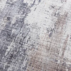 Waschbarer Läufer - Domingo Grunge Taupe Creme