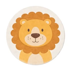 Waschbarer Spielteppich Rund - Sammy Lion Braun