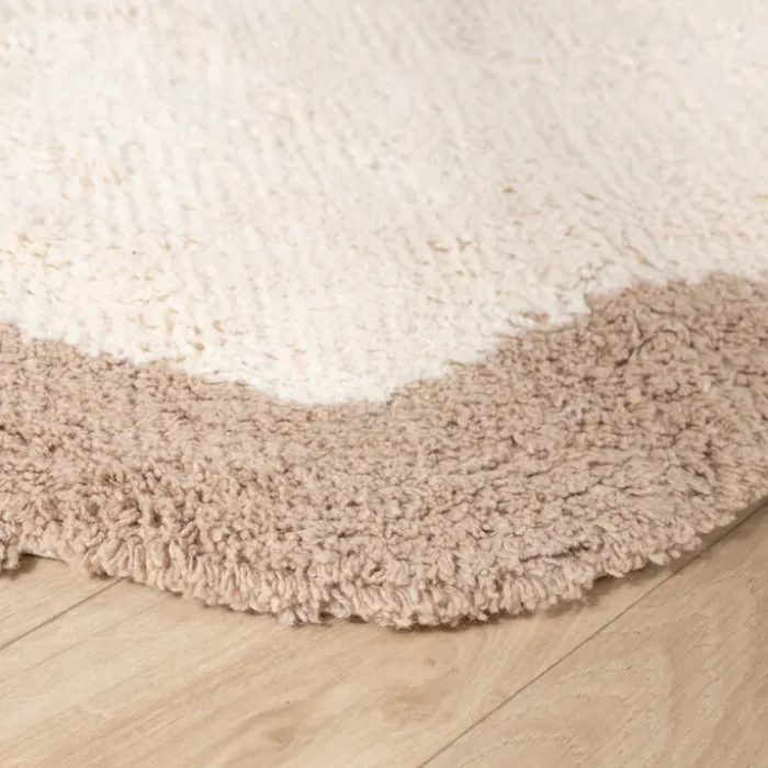 Waschbarer Teppich - Hazy Beige Creme