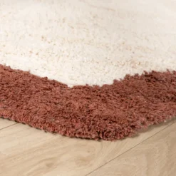 Waschbarer Teppich - Hazy Braun Creme