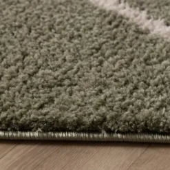 Waschbarer Teppich - Myrre Swirl Grün