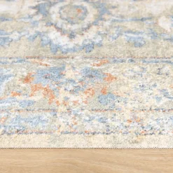 Waschbarer Teppich - Nova Medaillon Grün