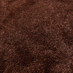 Waschbarer Teppich Rund - Clean Dunkelbraun
