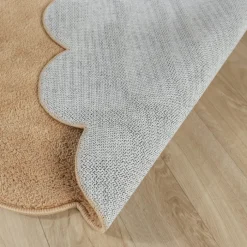 Waschbarer Teppich Rund - Puck Braun
