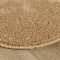 Waschbarer Teppich Rund - Puck Braun