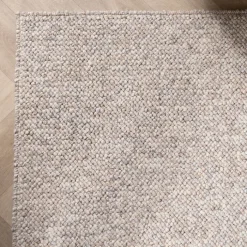 Waschbarer Wollteppich - Bruno Beige Creme