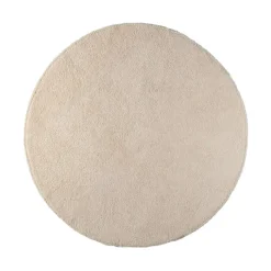 Weicher runder Teppich – Teddy Creme