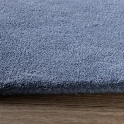 Wollteppich Abstrakt - Jules Creme Blau