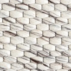 Wollteppich - Melange Creme Meliert