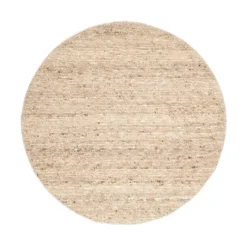 Wollteppich Rund - Feline Taupe Meliert
