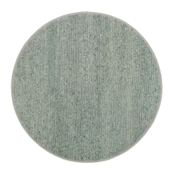 Wollteppich Rund - Twist Grün