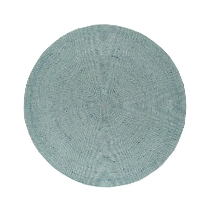 Wollteppich Rund - Wise Blau 364