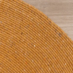 Wollteppich Rund - Wise Gelb Orange 378