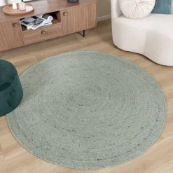 Wollteppich Rund - Wise Grün 411