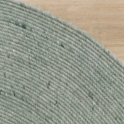 Wollteppich Rund - Wise Grün 411